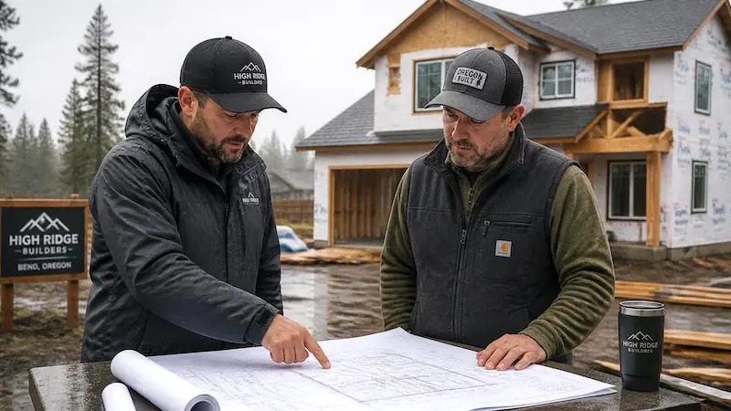 General contractor meeting with subcontractor